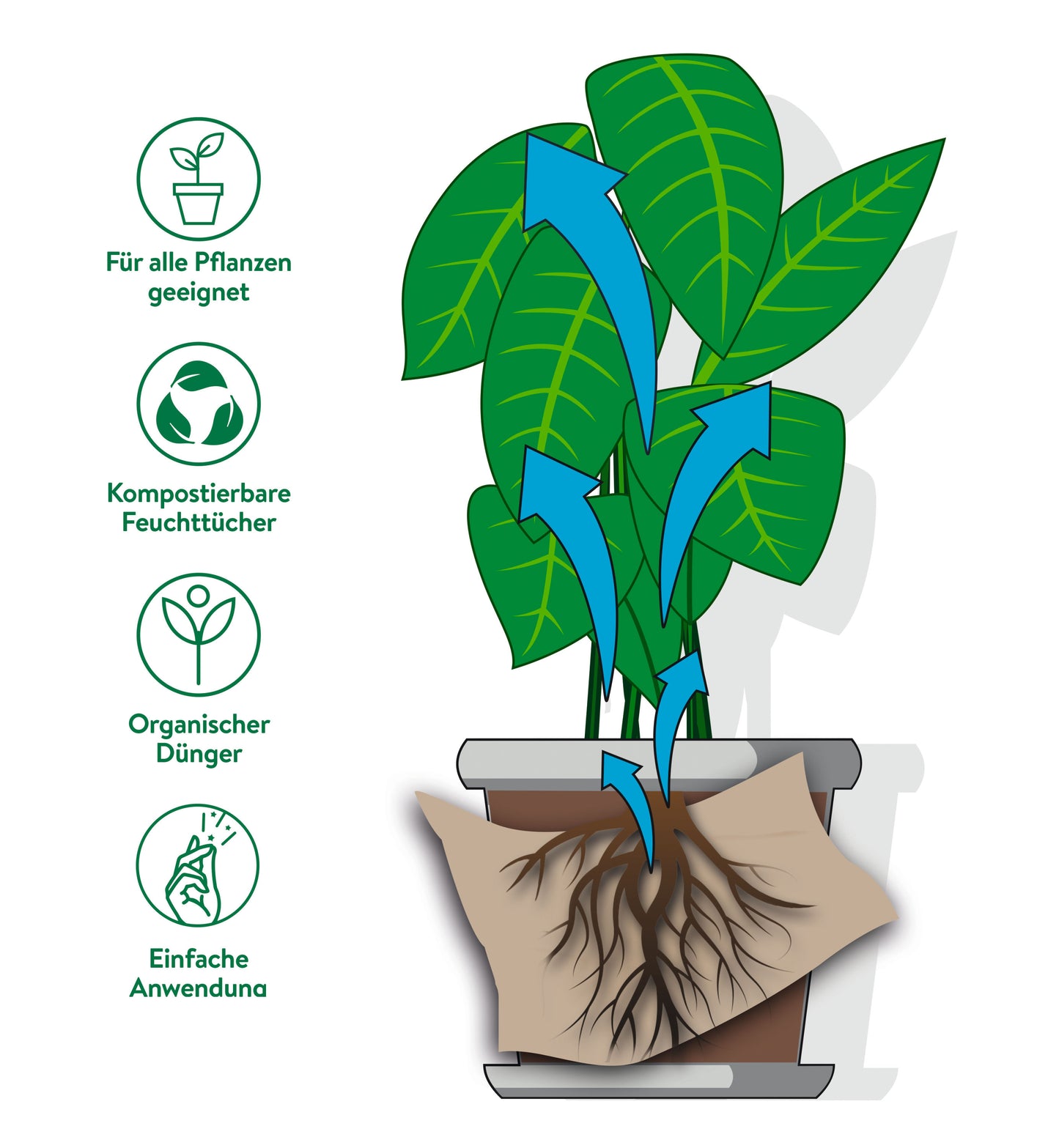 Blattgold Düngertuch 12er-Set 5g Sachet