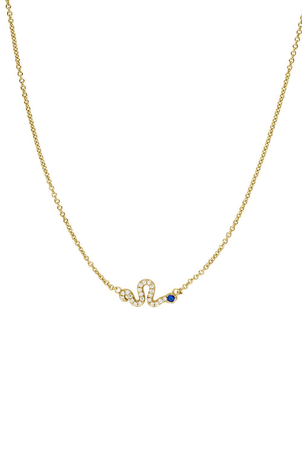 Paul Valentine Halskette "Desert Blue" Messing (Farbe: 18K vergoldet)