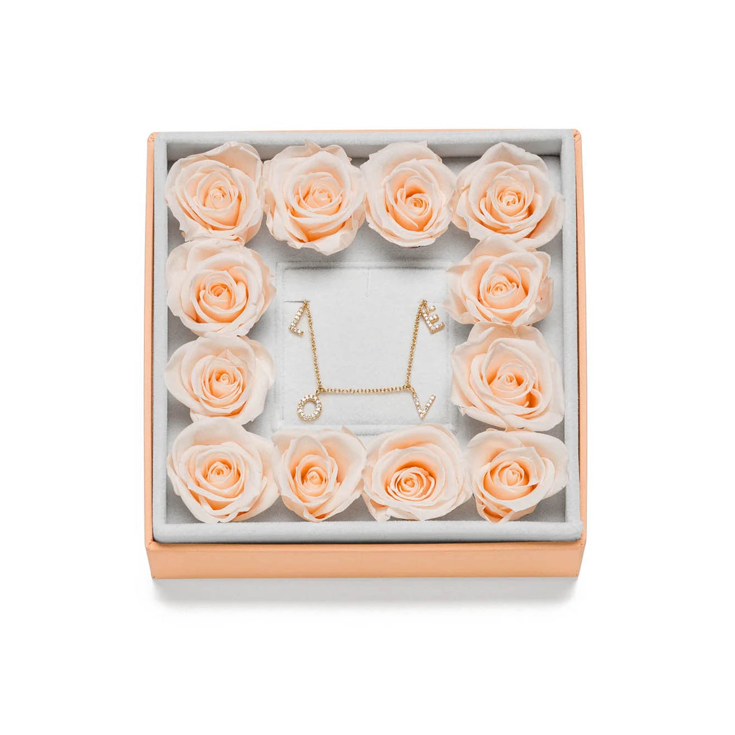 Paul Valentine Geschenkset"Sparkling Love Rosebox"Messing (Farbe: 18K vergoldet)