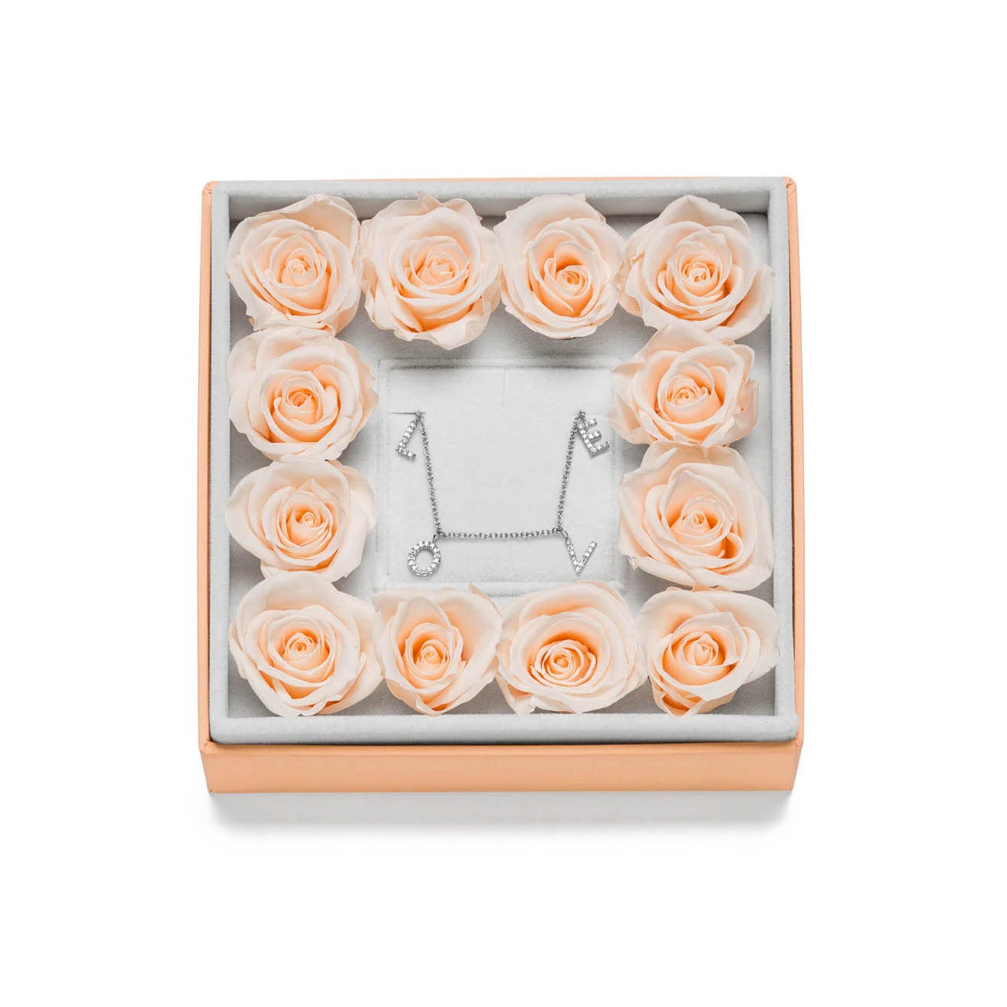 Paul Valentine Geschenkset "Sparkling Love Rosebox" Messing (Farbe: silber)