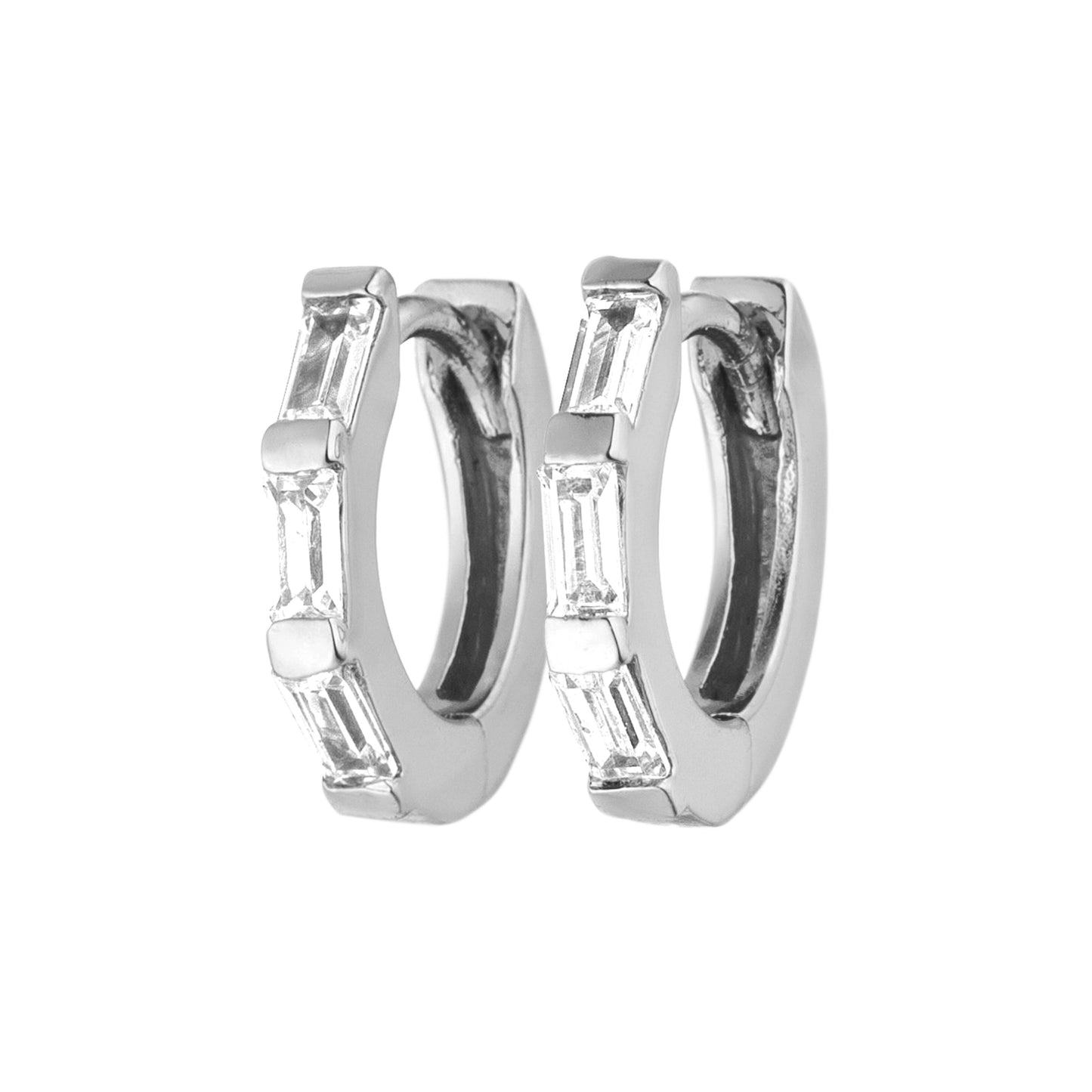 Paul Valentine Ohrringe "Haylee Hoops" Messing, silber