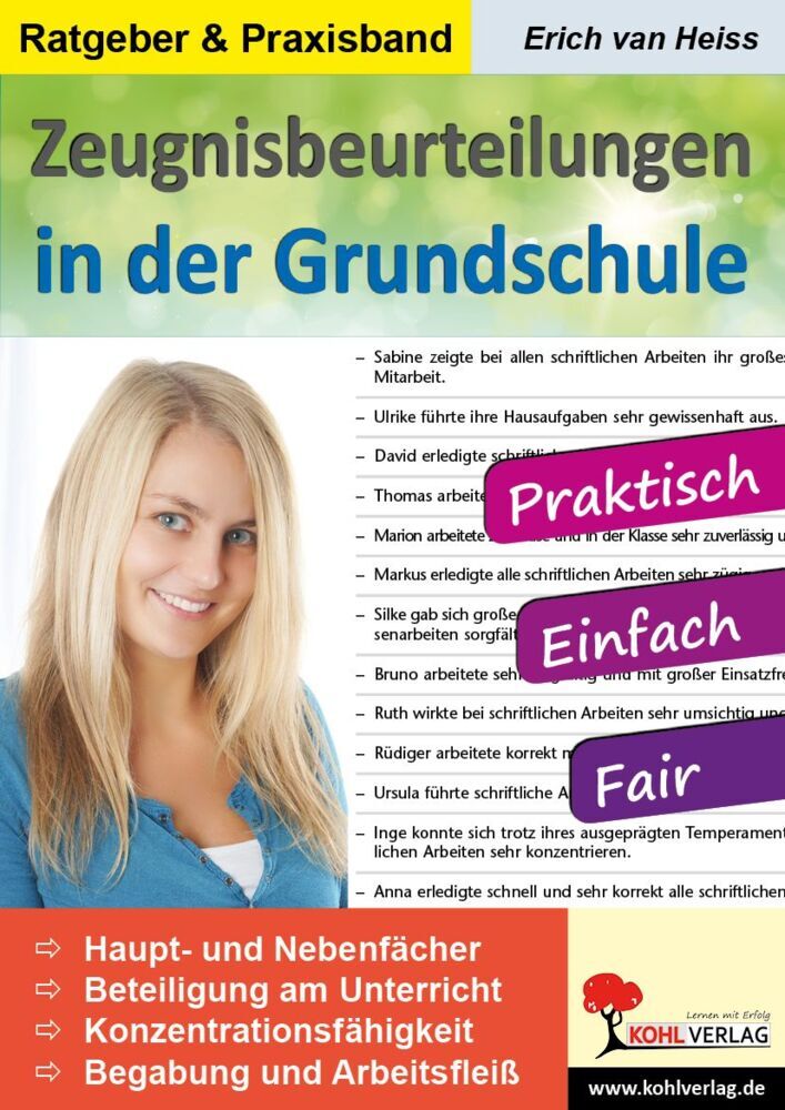 Zeugnisbeurteilungen in der Grundschule (Erich Van Heiss)