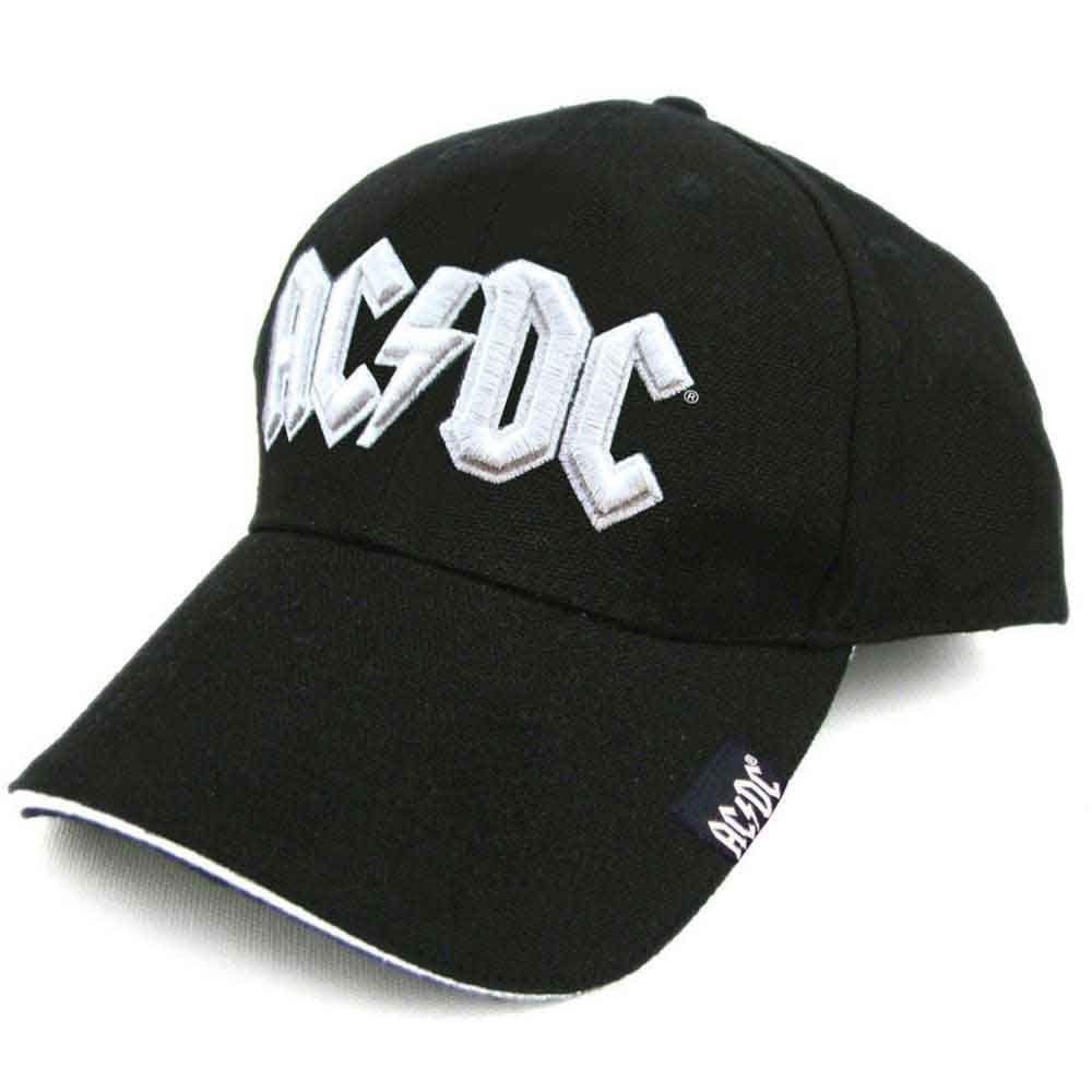 AC/DC Baseball Cap, schwarz mit Band Logo weiß (Fanartikel)