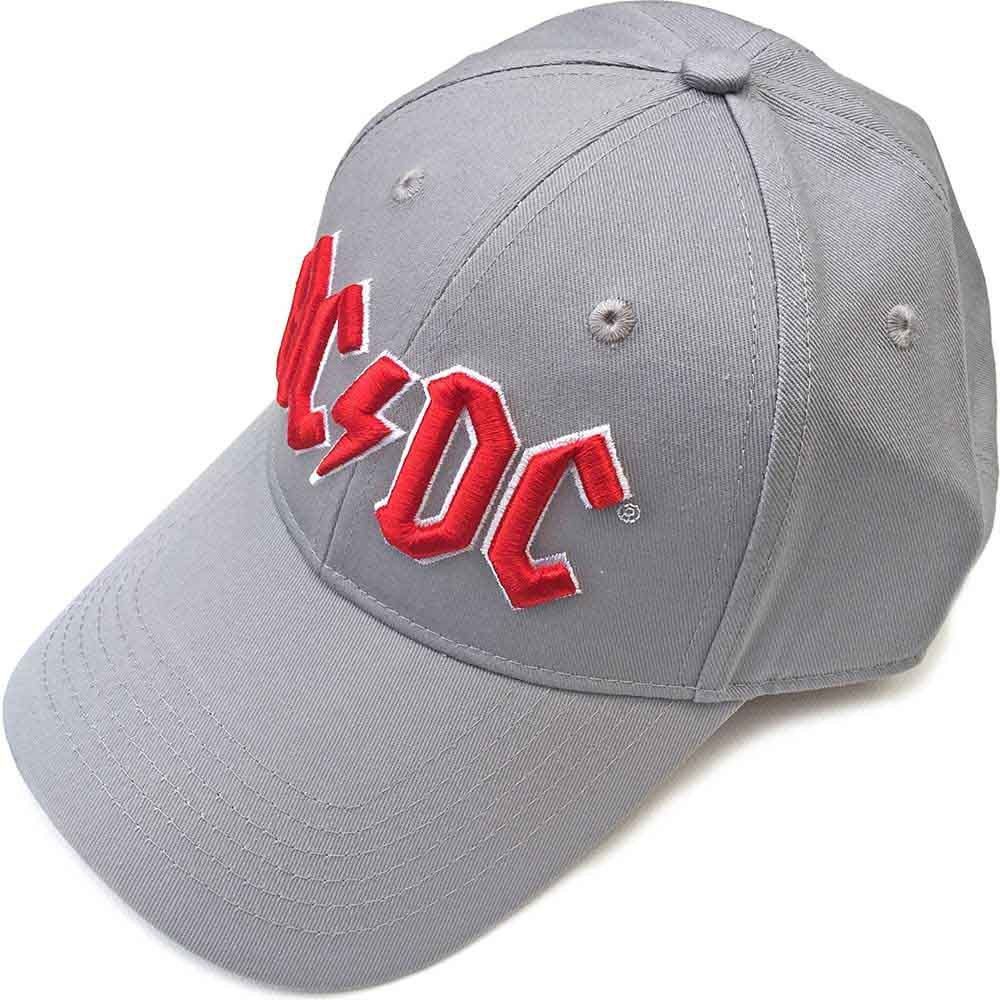AC/DC Baseball Cap, Red Logo, Farbe: Grau (Fanartikel)
