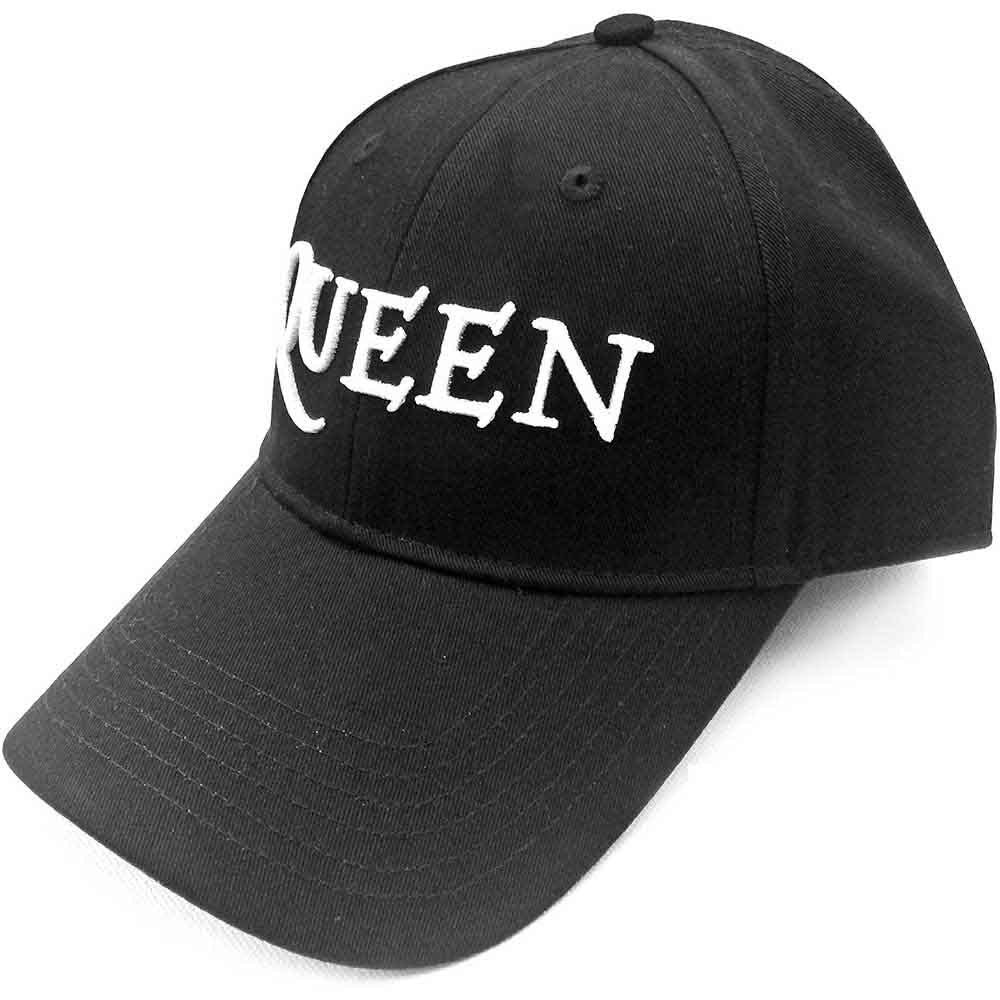 Queen Baseball Cap, "White Logo", Farbe: schwarz (Fanartikel)