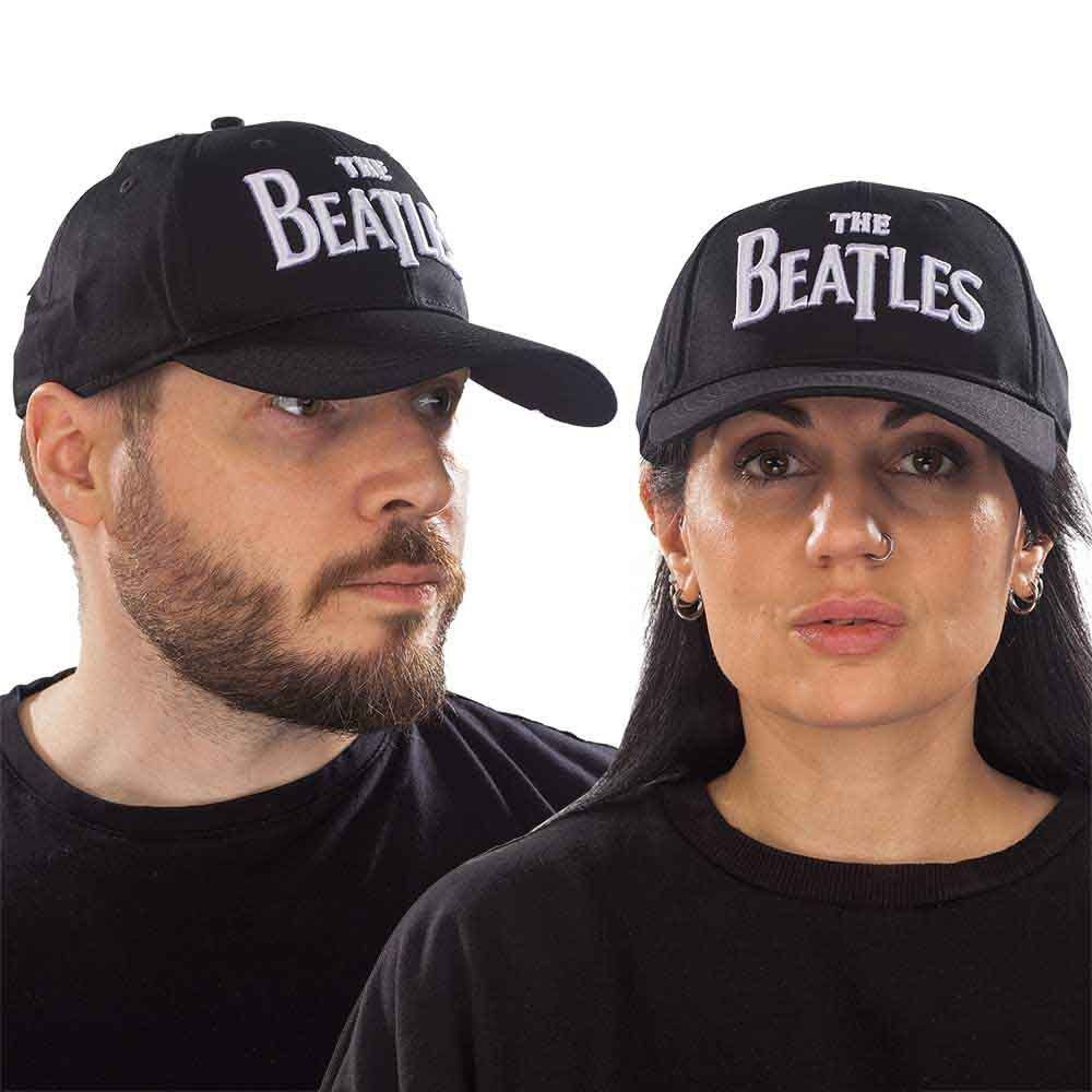 Beatles Baseball Cap "White Drop T Logo", Farbe: schwarz (Fanartikel)