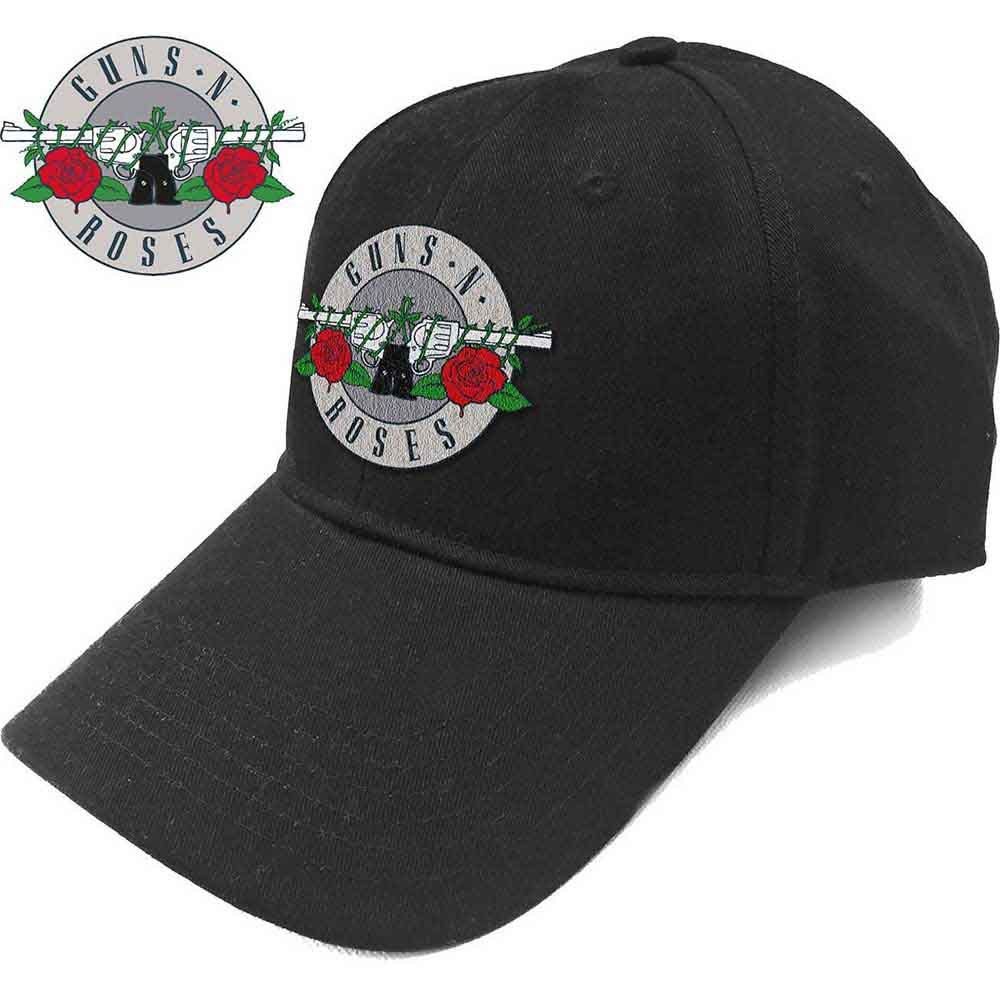 GunsNRoses Baseball Cap, "Silver Circle Logo", Farbe: schwarz (Fanartikel)