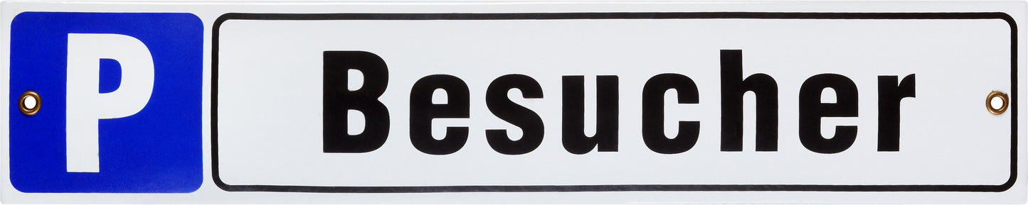 Schild 'P Besucher'