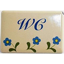 Schild 'WC, Türschild klebend'