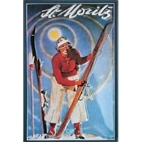 Schild 'St. Moritz'