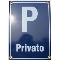 Schild 'P Privato'
