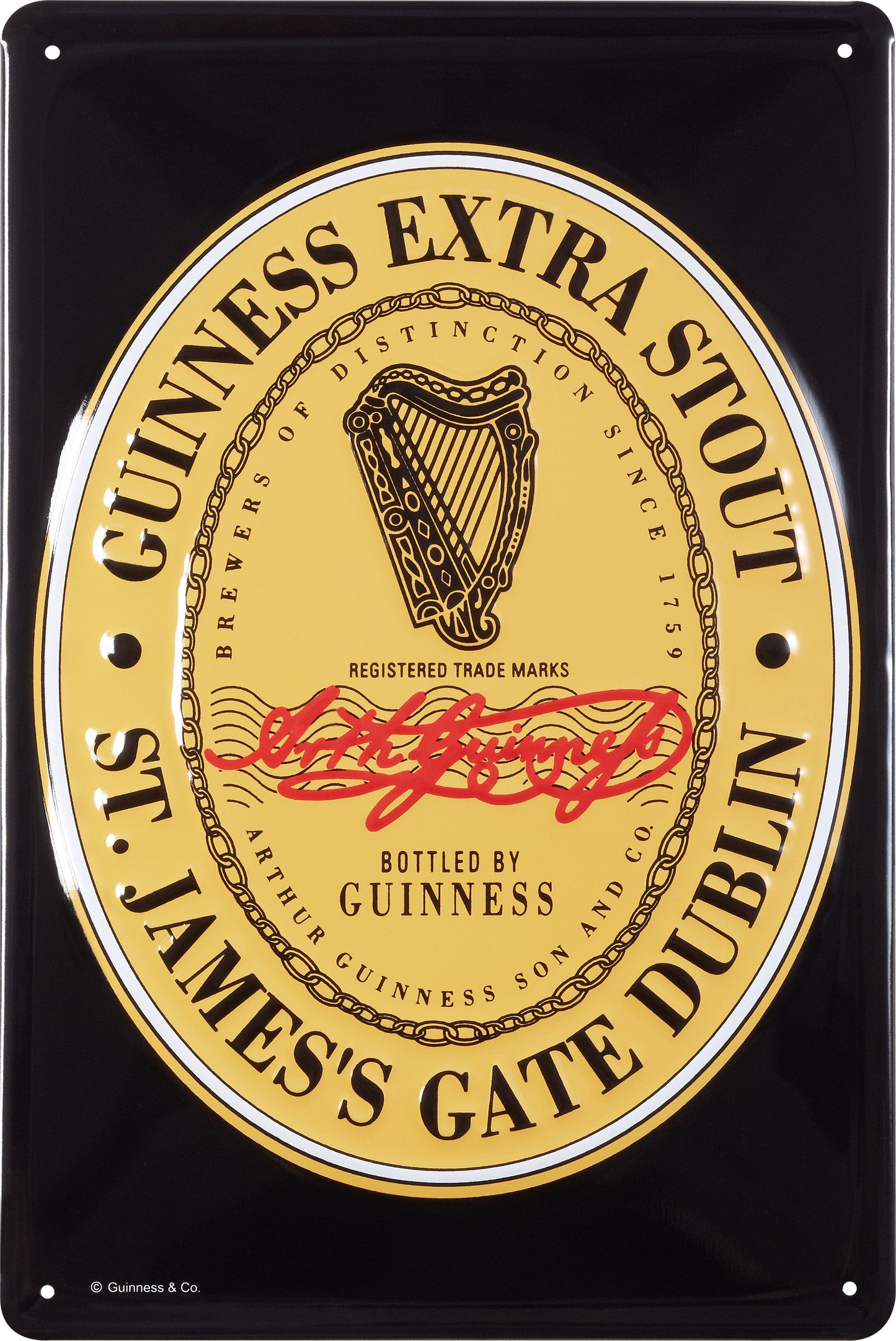 Schild 'Guinness'