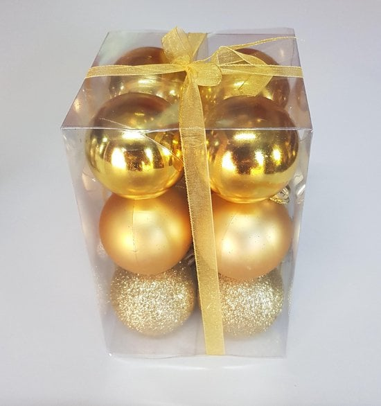 Christbaumkugeln Ø 5cm, gold (12 Stk.)