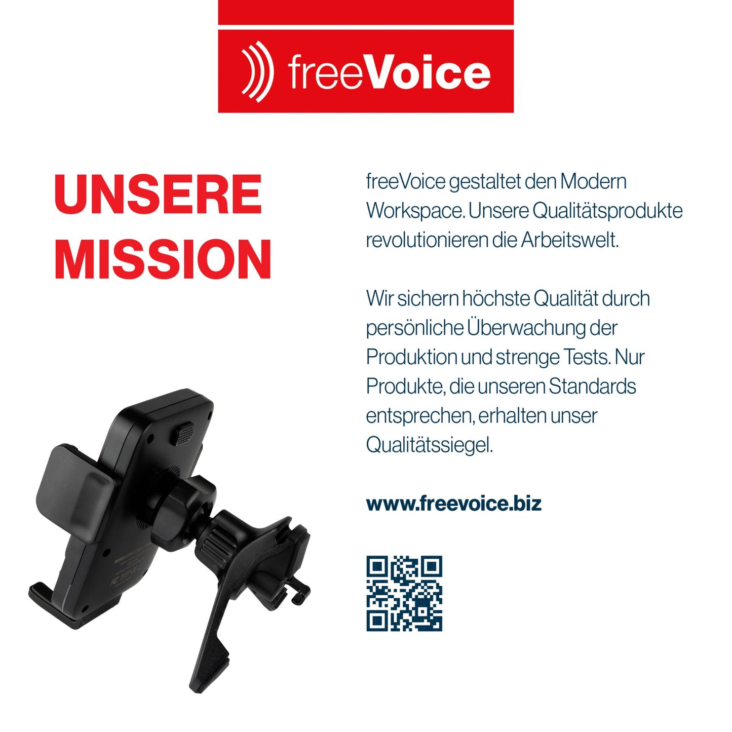 freeVoice Wireless Car Charger