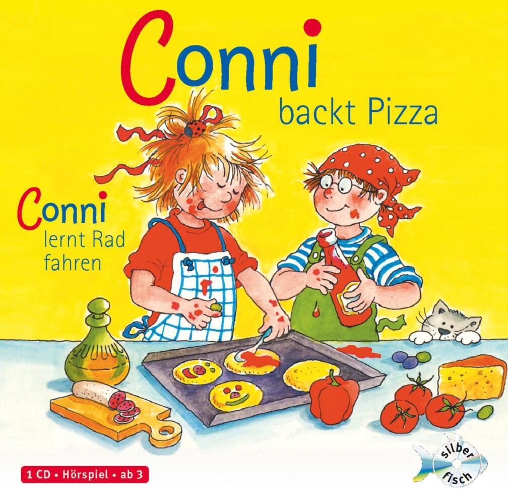 Conni backt Pizza / Conni lernt Rad fahren, 1 Audio-CD (Liane Schneider)