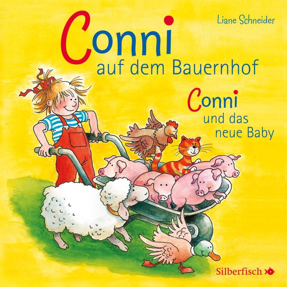 Conni auf dem Bauernhof / Conni und das neue Baby, 1 Audio-CD (Julia Boehme)