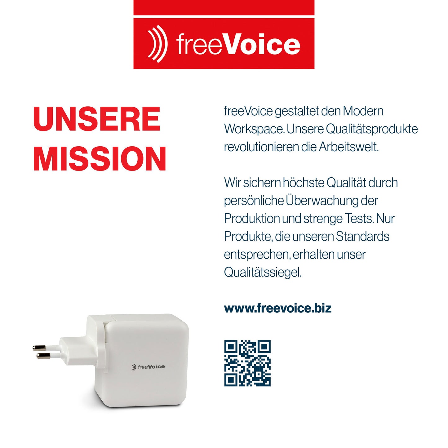 freeVoice Reise Schnellladegerät 30W (USB-A/USB-C)