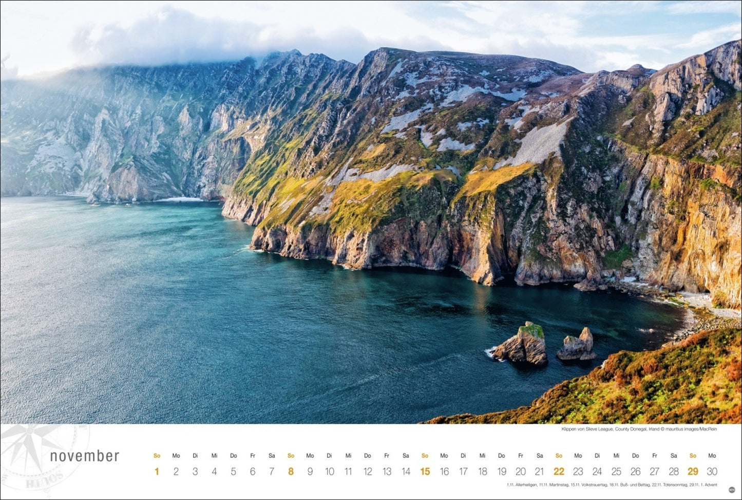 Irland Globetrotter Kalender 2026 - Von rauen Küsten und grünen Hügeln (39 x 58 cm)