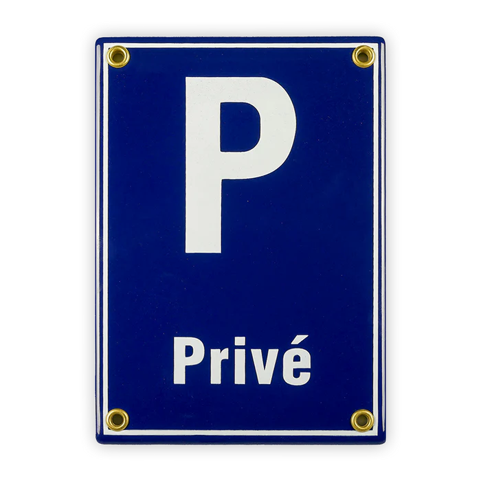 Schild 'Prive' (12 x 17 cm)