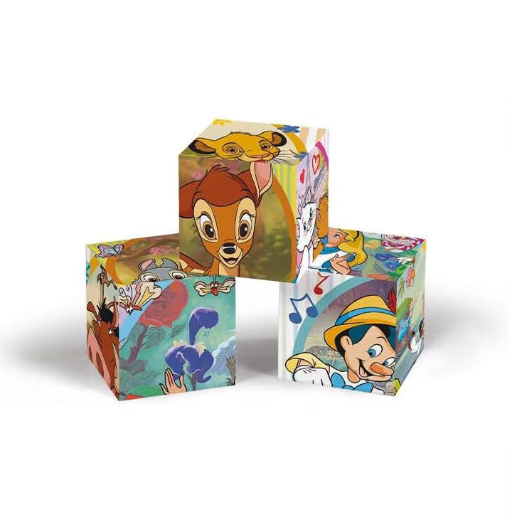 Clementoni Blockpuzzle - Disney Classics (12 Würfel)