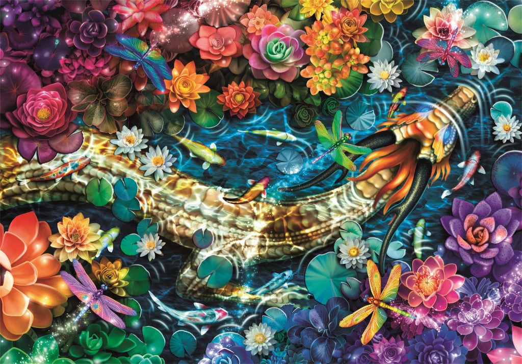 Clementoni Puzzle - Bunter Koi-Fluss (1000 Teile)