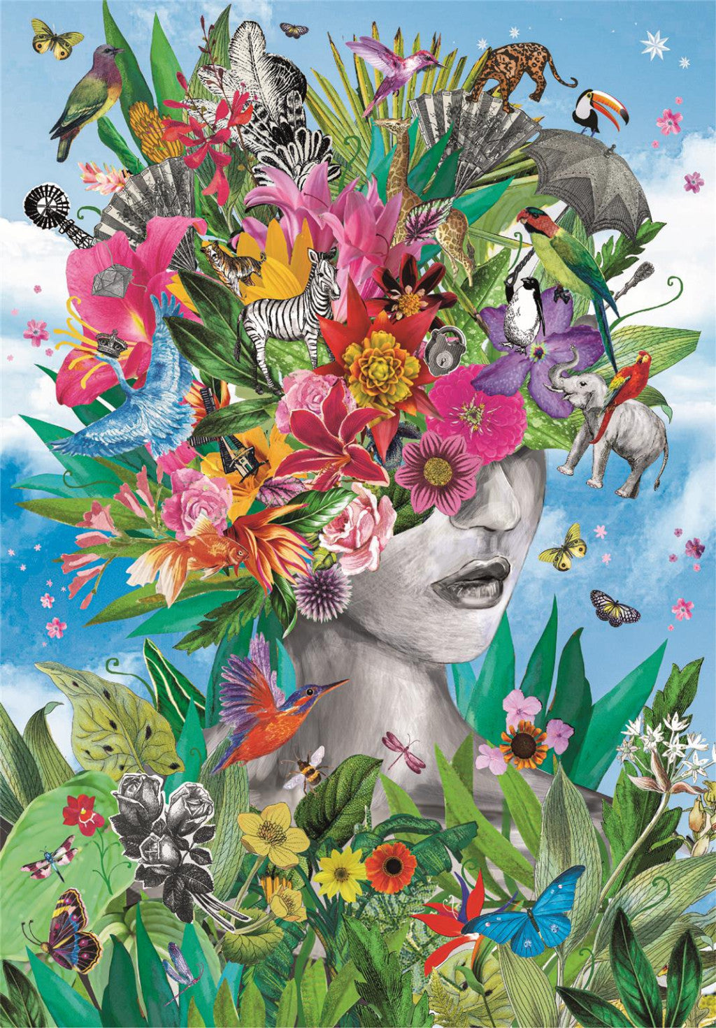 Clementoni Puzzle - Kopf im Dschungel (500 Teile)