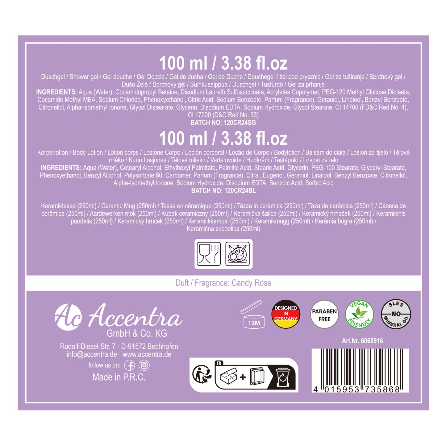 Badeset "From my Heart to yours"