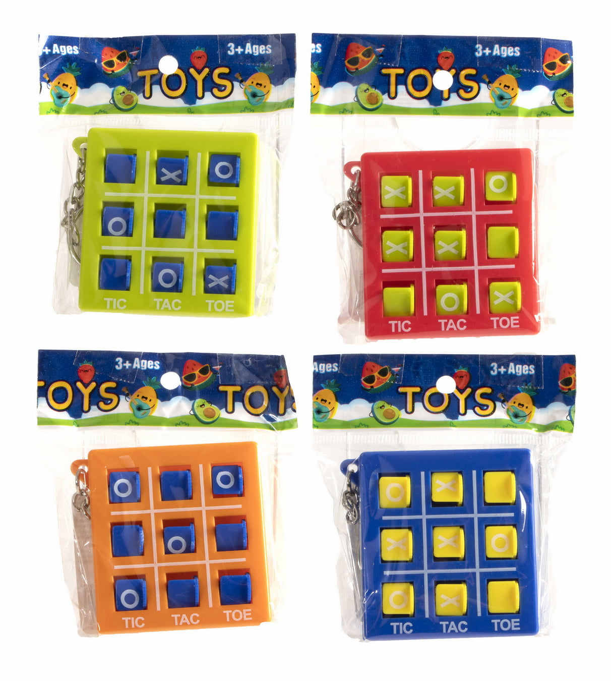 Schlüsselanhänger "Tic Tac Toe-Spiel", assortiert