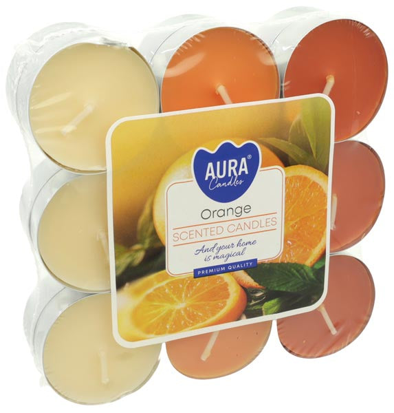 Duft-Teelichter "Orange" (18 Stk.)