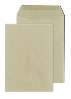 Versandtaschen B4 nassklebend, ohne Fenster grau, 250 Stück