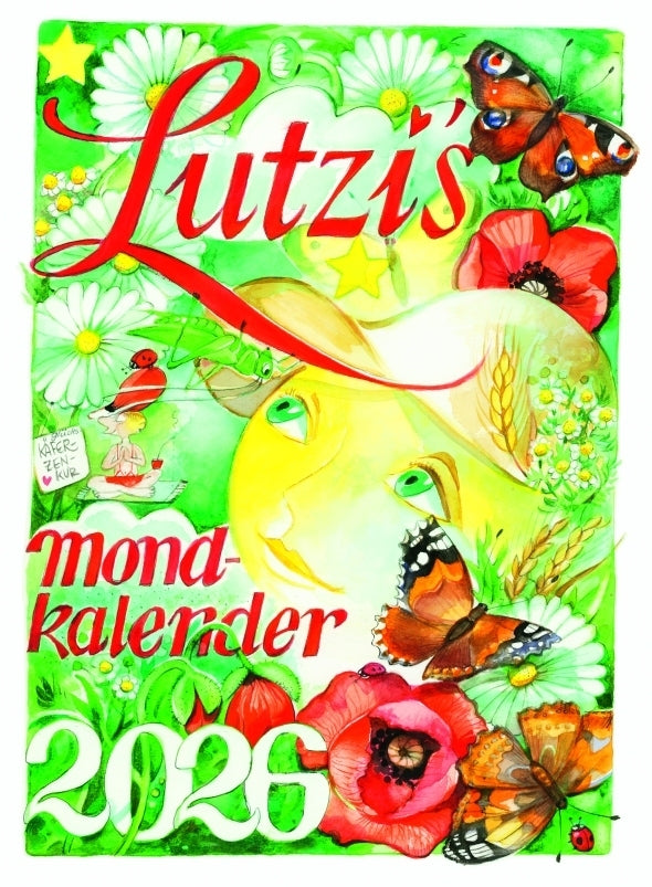 Lutzis Mondkalender kurz 2026 (Andrea Lutzenberger)