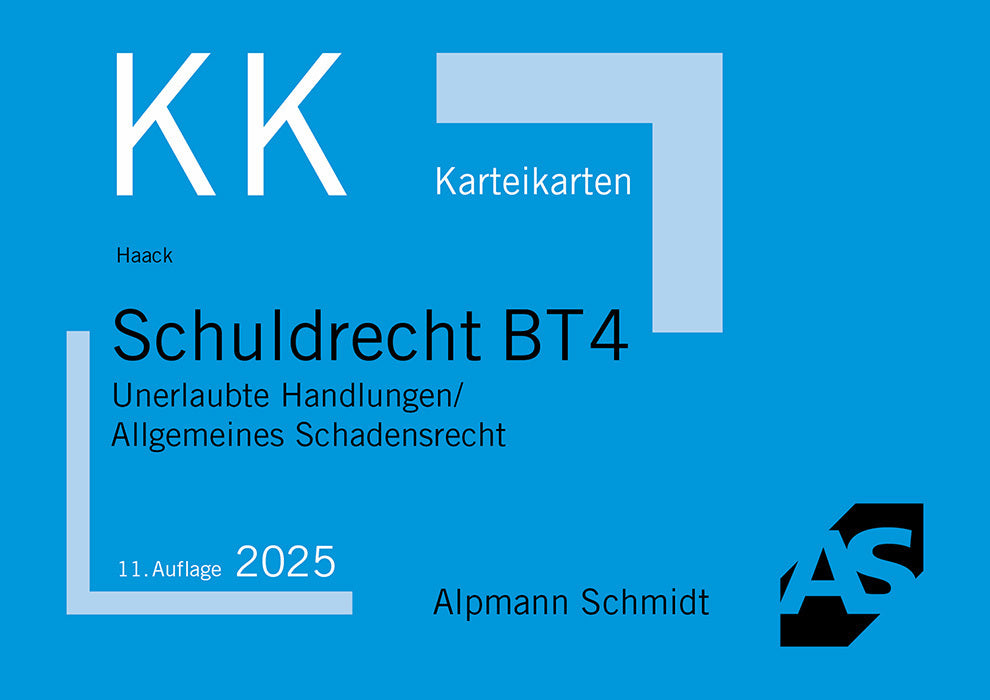 Karteikarten Schuldrecht BT 4 (Claudia Haack)
