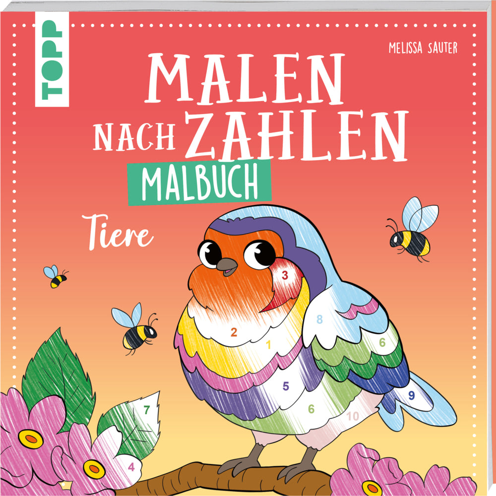 Malen nach Zahlen Malbuch Tiere (Melissa Sauter)