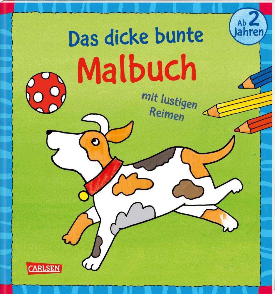Ausmalbilder für Kita-Kinder: Das dicke bunte Malbuch mit lustigen Reimen (Imke Sörensen)