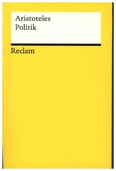 Politik. Schriften zur Staatstheorie (Aristoteles)
