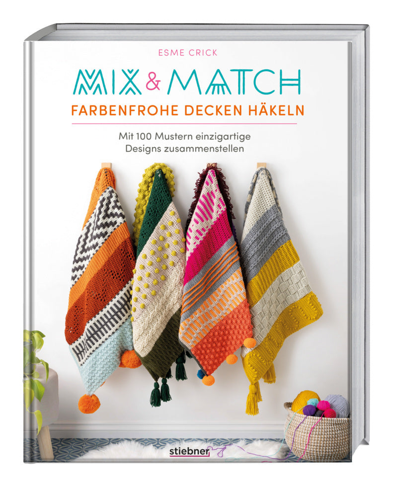 Mix & Match Farbenfrohe Decken häkeln (Esme Crick)