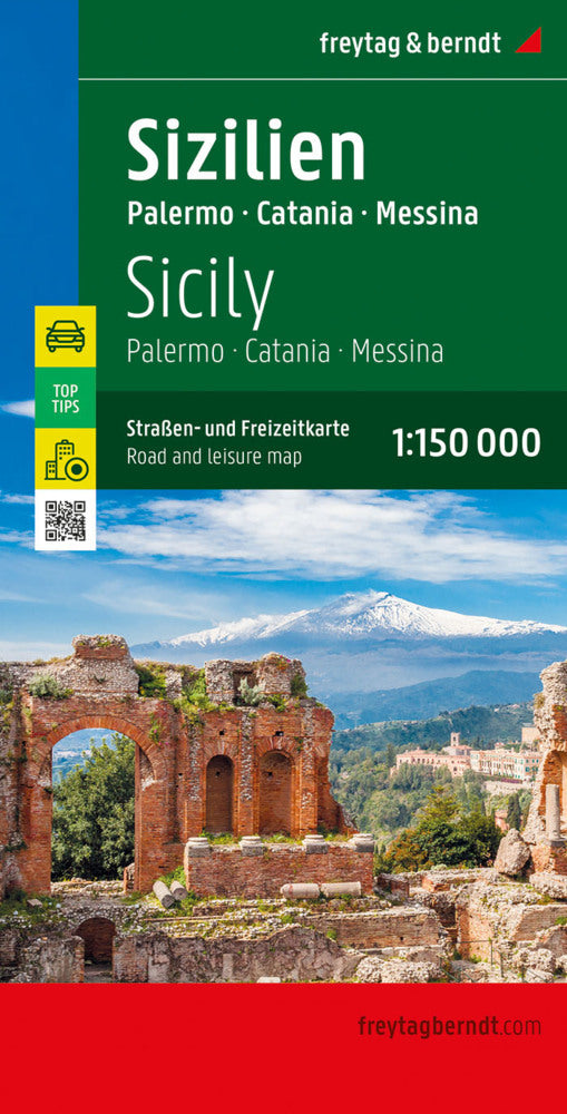 Sizilien, Straßen- und Freizeitkarte 1:150.000, freytag & berndt (Freytag & Berndt)