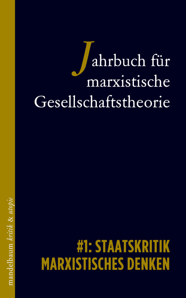 Jahrbuch für marxistische Gesellschaftstheorie (Jahrbuch Für Marxistische Gesellschaftstheorie)