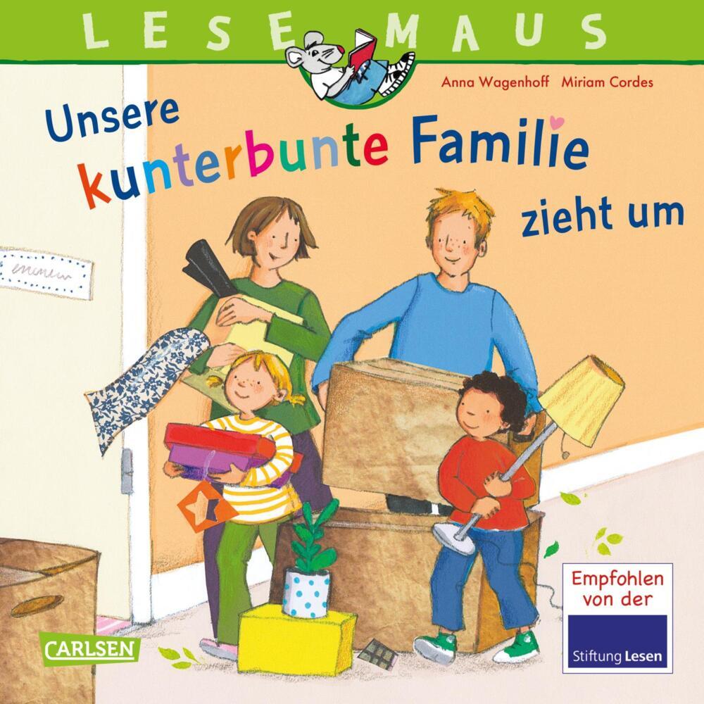 LESEMAUS 171: Unsere kunterbunte Familie zieht um (Anna Wagenhoff)