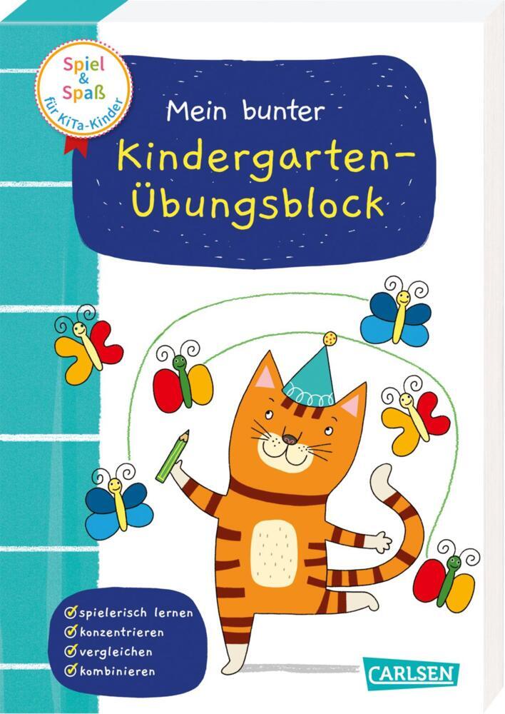 Spiel+Spaß für KiTa-Kinder: Mein bunter Kindergarten-Übungsblock (Anna Himmel)