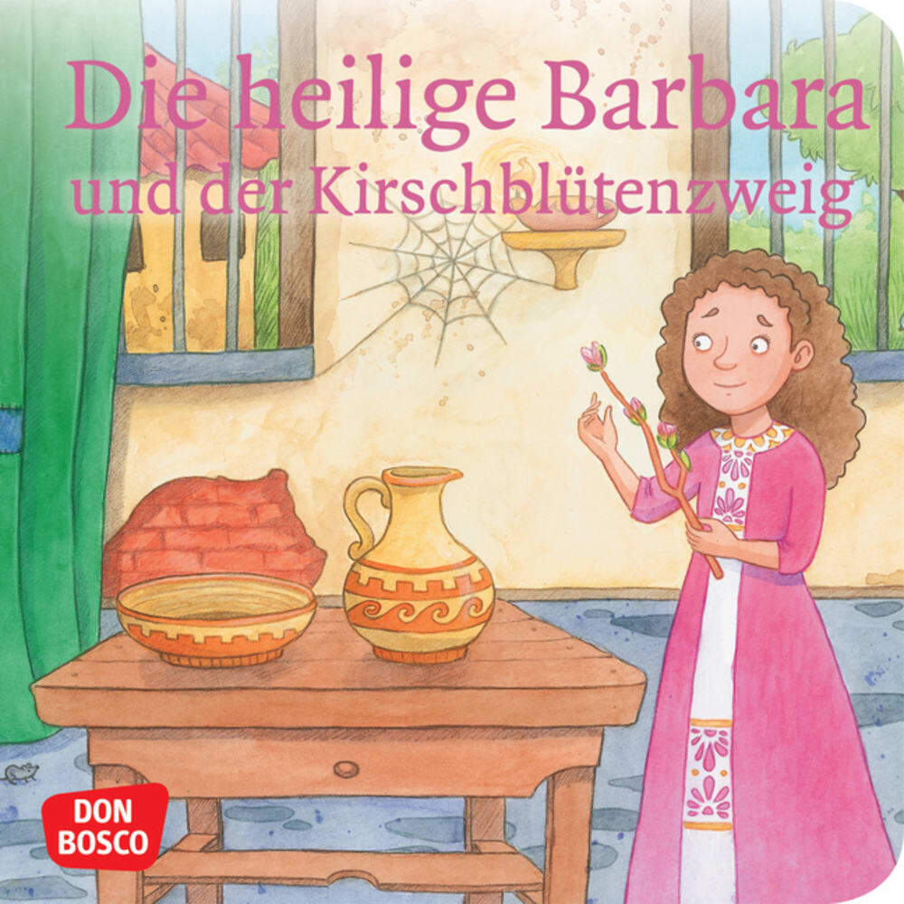 Die heilige Barbara und der Kirschblütenzweig. Mini-Bilderbuch. (Catharina Fastenmeier)