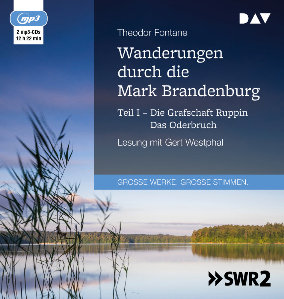 Wanderungen durch die Mark Brandenburg.Tl.1, 2 Audio-CD, 2 MP3 (Theodor Fontane)