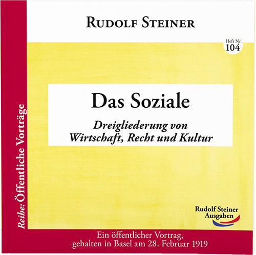 Das Soziale (Rudolf Steiner)