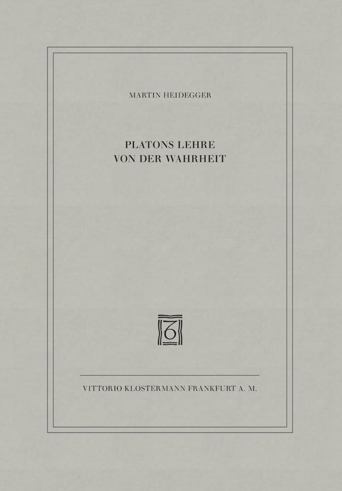 Platons Lehre von der Wahrheit (Martin Heidegger)