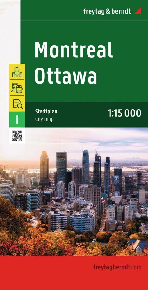 freytag & berndt Stadtplan Ottawa - Montreal 1:15.000