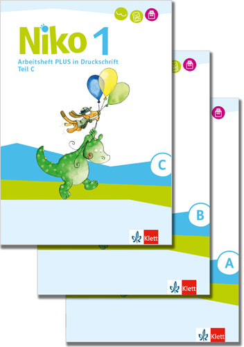 Niko 1 - Arbeitsheft Plus Druckschrift Klasse 1, 3 Hefte