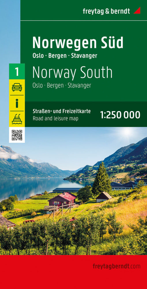 Norwegen Süd, Straßen- und Freizeitkarte 1:250.000, freytag & berndt (Freytag & Berndt)