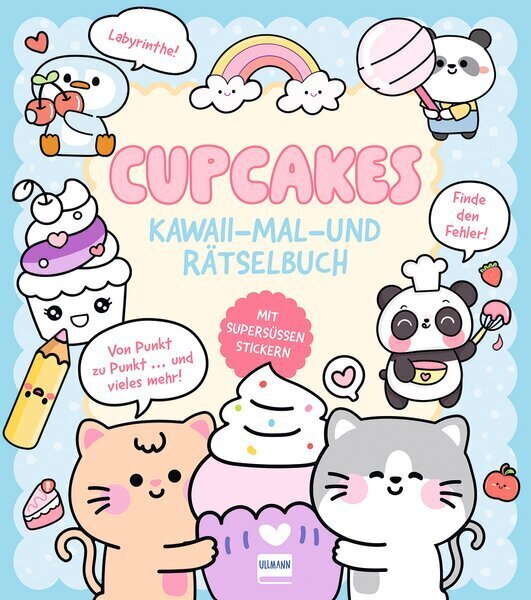 Cupcakes | Kawaii - Mal-und Rätselbuch (Bruce Em)