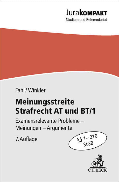 Meinungsstreite Strafrecht AT und BT/1 (Christian Fahl)