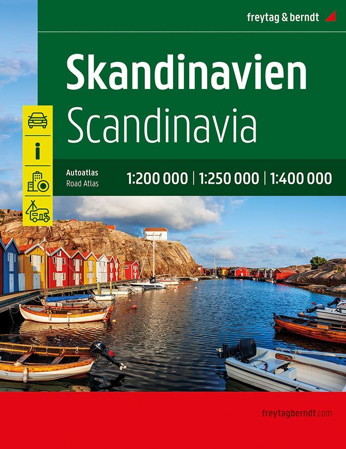 Skandinavien, Autoatlas 1:200.000 - 1:400.000, freytag & berndt (Freytag & Berndt)